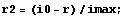 r2 = (i0 - r)/imax ;