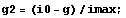 g2 = (i0 - g)/imax ;