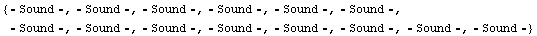{-Sound -, -Sound -, -Sound -, -Sound -, -Sound -, -Sound -, -Sound -, -Sound -, -Sound -, -Sound -, -Sound -, -Sound -, -Sound -, -Sound -}